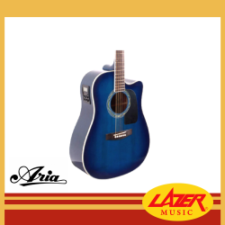 Aria AD-18-BLS Dreadnought Acoustic Guitar (Blue Shade)